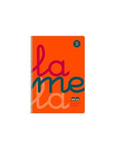 Cuaderno Fº polipropileno C3 80 hojas 90 grs naranja 7FTP003N